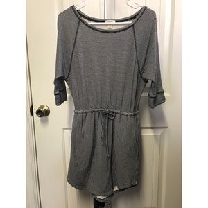 Caslon striped tie waist dress